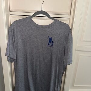 Disney Gray Short Sleeve Tee with Blue Graphic